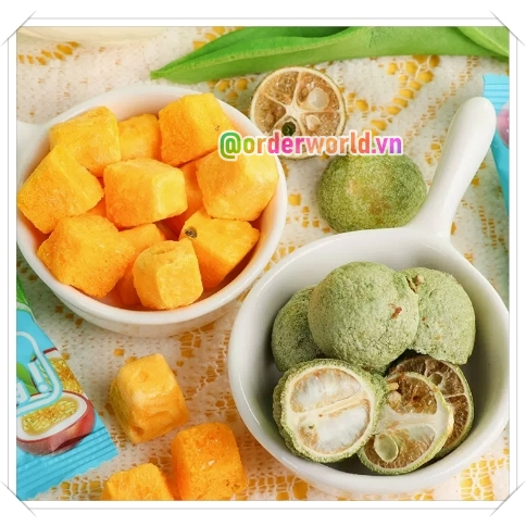 HCM có sẵn - Bịch trà chanh dây kim quất đường phèn sấy khô uống liền - Gói nhỏ 15gr.