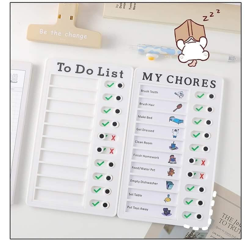 Bảng Lên lịch nhắc nhở TO DO LIST giúp con lên kế hoạch học tập