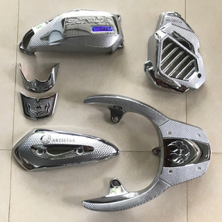 Combo phụ kiện xe SH MODE 2013-2019 ốp crom, Hàng loại I