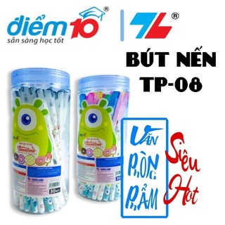 Bút bi đùn/bút nến/sweetme điểm 10/thiên long tp-08, 30 cây/hũ