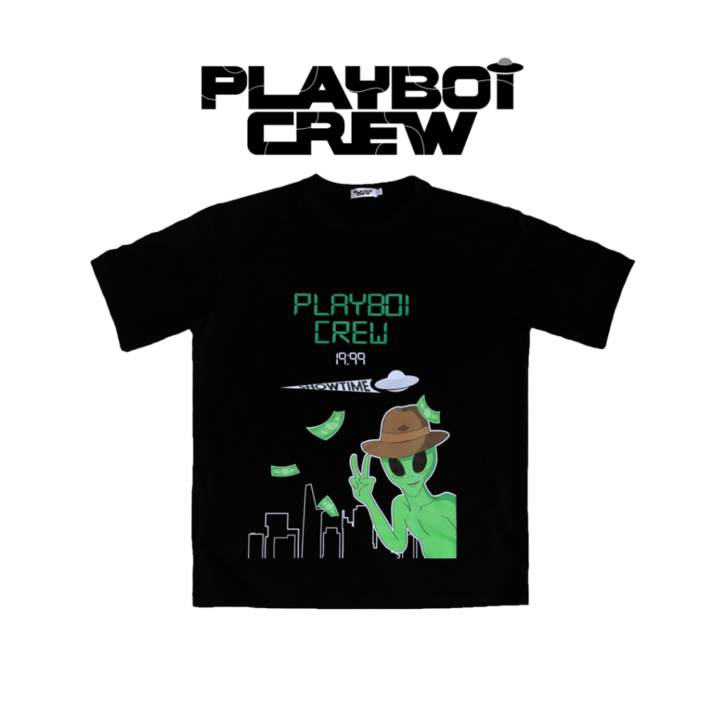 Áo thun nam, nữ (Unisex) ngắn tay form âu mỹ in hình Playboicrew Basic có Bigsize