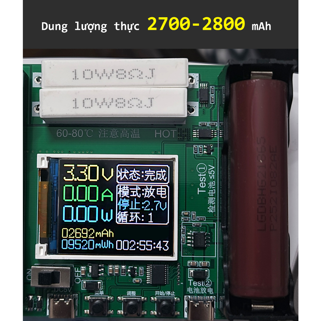 Pin-18650 3000mAh - Mới - Chính hãng LG