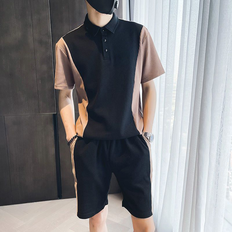 Bộ Quần Áo Mặc Nhà Thể Thao Nam, Set Đồ Mùa Hè Vải Tổ Ong Cao Cấp Phong Cách - SET HE NAM 001
