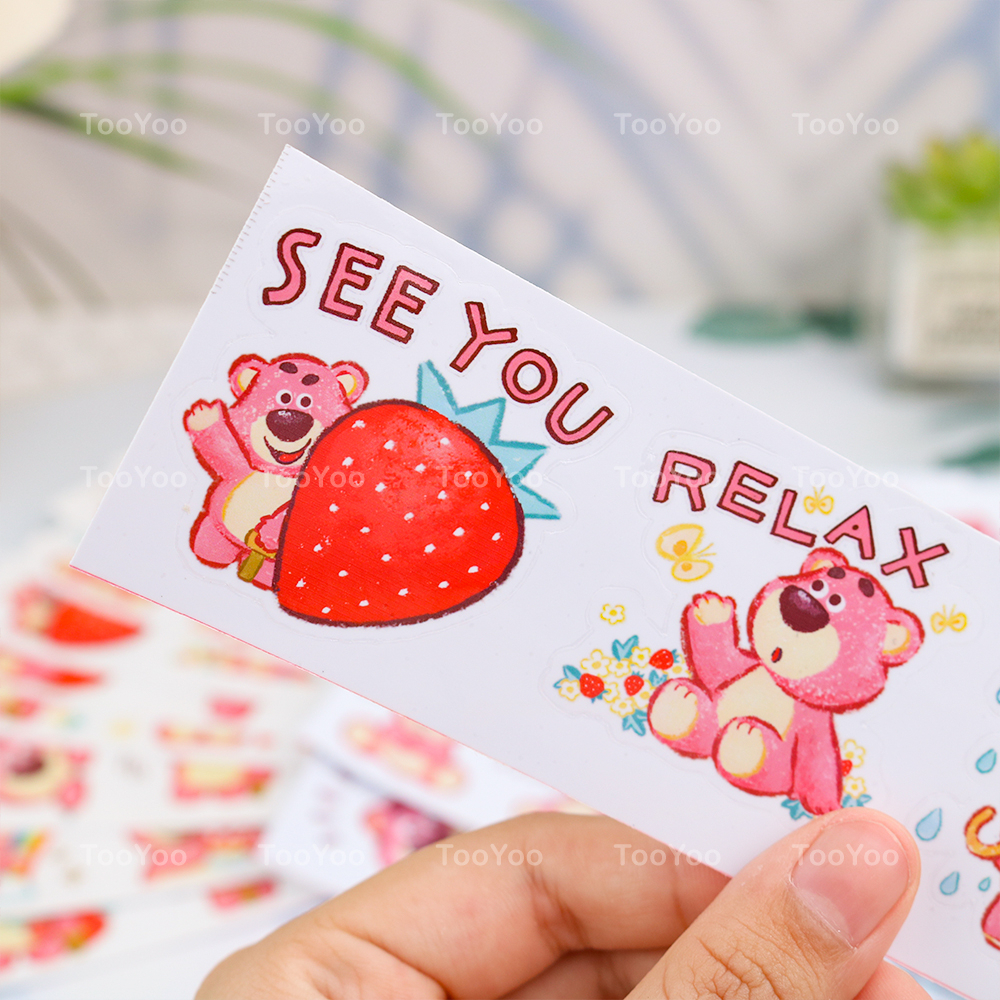 Set 40 sticker Gấu dâu Lotso chống nước dễ thương cute TooYoo BK00227