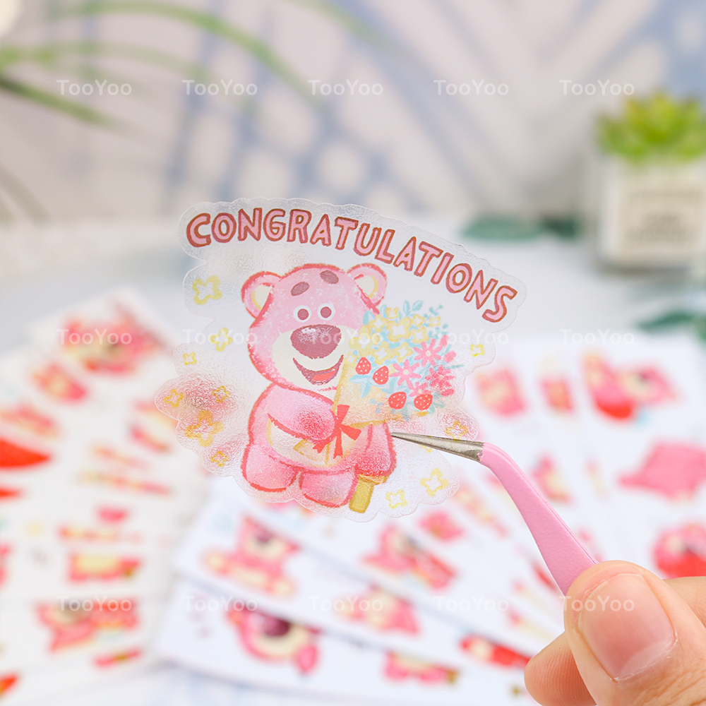 Set 40 sticker Gấu dâu Lotso chống nước dễ thương cute TooYoo BK00227