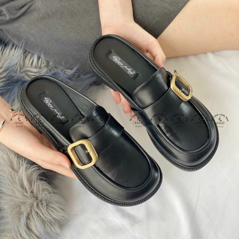 Dép Sục Mềm Mũi Tròn Khoá