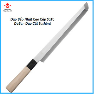 Dao lọc sashimi nhật bản cao cấp thương hiệu sato dao làm bằng thép trắng no.2 dao dài 420 mm tay cầm làm bằng gỗ
