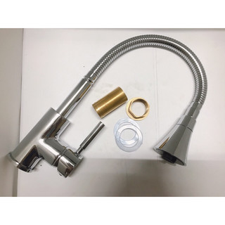 [Tặng kèm 2 chiếc dây cấp nước] Vòi rửa bát mềm nóng lạnh đầu chỉnh quả loa tăng áp