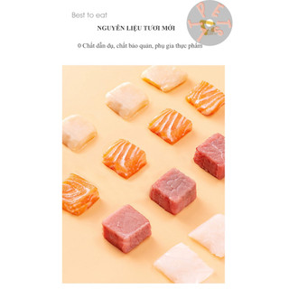 ￼Thức ăn thịt cá sấy khô cho chó mèo 100g