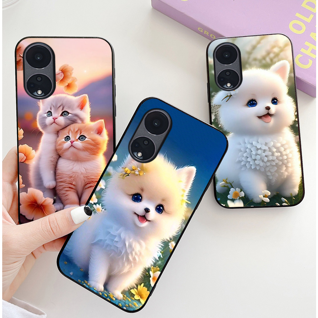 Ốp lưng oppo reno 8t 5g / reno 8 t 5g in hình chú mèo dễ thương cute