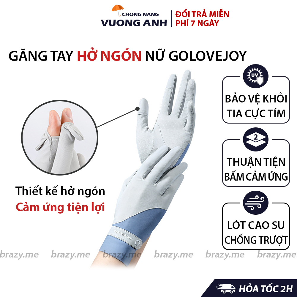 Găng Tay Lật Mở Ngón Chống Nắng, Chống Trượt, Cảm Ứng Sử Dụng Điện Thoại