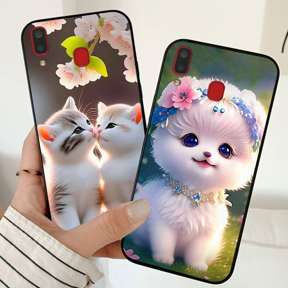 Ốp lưng Samsung a20 / ss a30 in hình chú mèo dễ thương cute