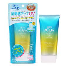 HÀNG NỘI ĐỊA NHẬT - Kem chống nắng Skin Aqua Tone Up cho da nhạy cảm 80g (màu xanh)