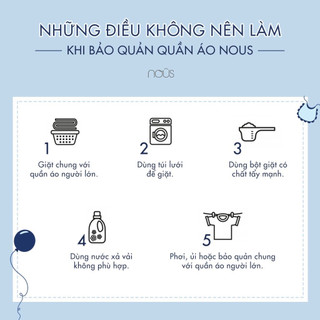 Nous - Body Nous dài tay liền thân cho bé trai, bé gái