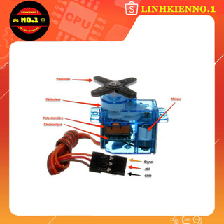 Động cơ Servo SG90 (Góc Quay 90/180/360 độ)