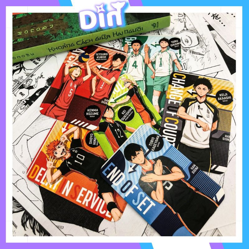 Card bo góc Haikyuu Vua bóng chuyền TẶNG SLEEVE bọc card Haikyuu bo viền