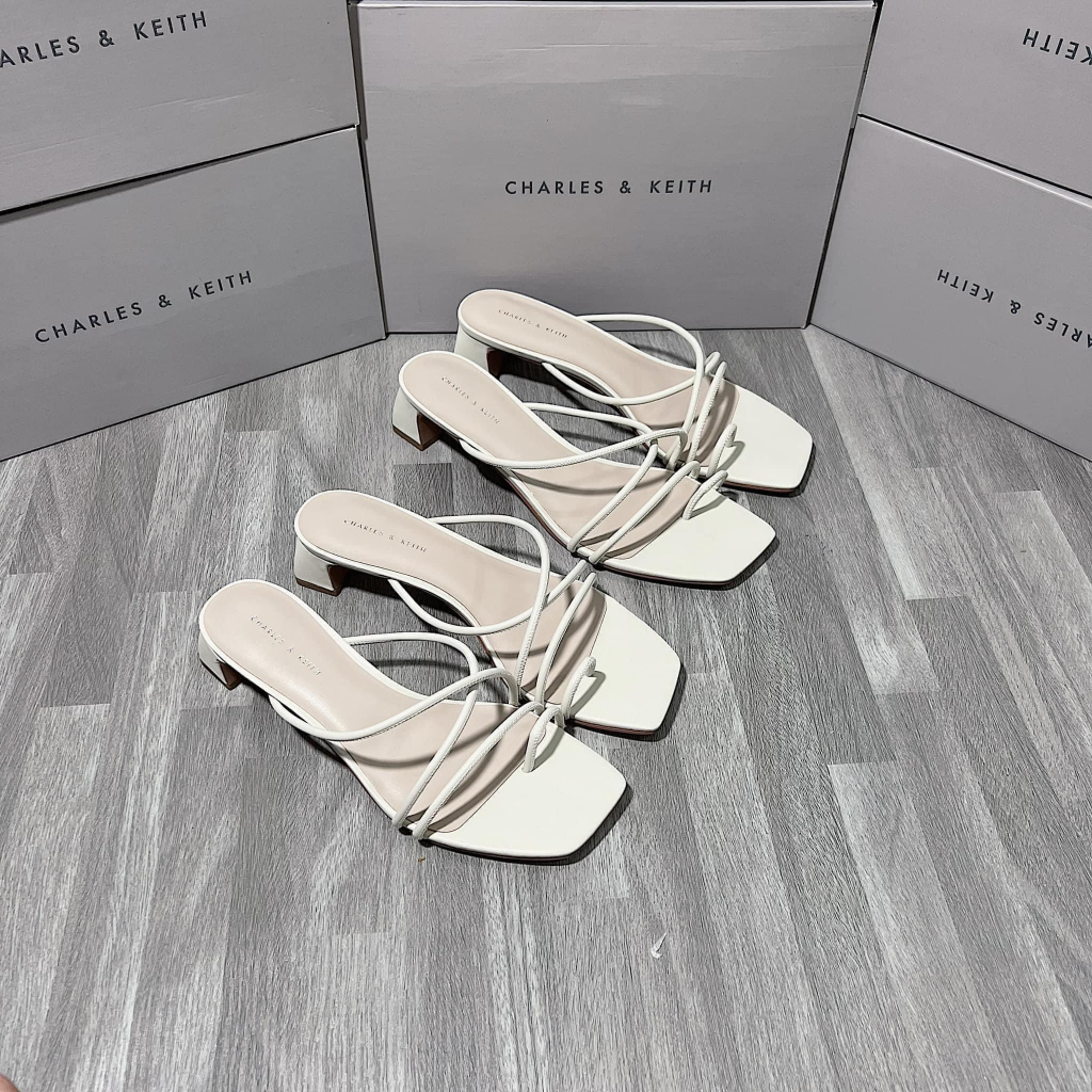 Giày Dép CK đan chéo xỏ ngón đế cao 3cm tôn dáng hàng fullbox mẫu mới mùa hè