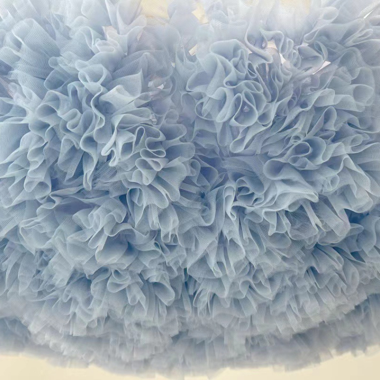 Váy công chúa Elsa Frozen tay ngắn mùa hè, áo thun cotton phối đầm xòe lưới bồng bềnh dễ thương - VES02