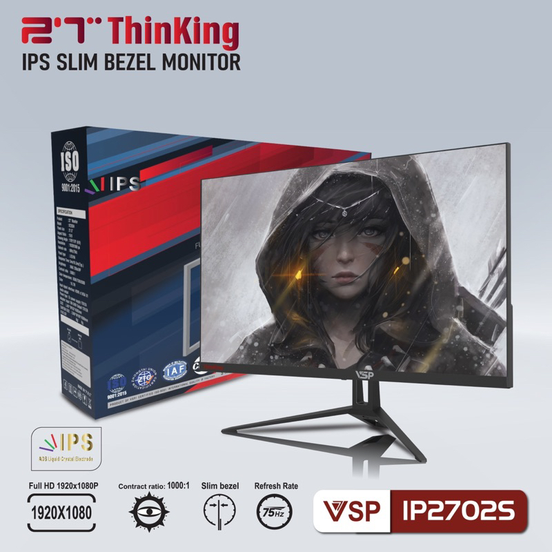 Màng hình LCD 27'' VSP IP2702S/IP2703S Chính hãng+ Tặng Headphone GH-X1