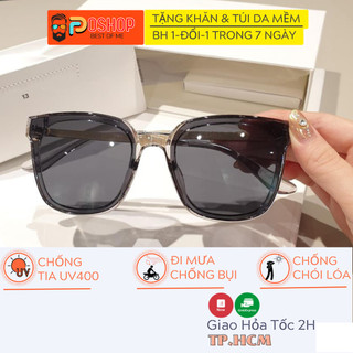 Kính mát nam nữ thời trang POSHOP mắt râm vuông kính râm cao cấp chống uv400 hot trend đi du lịch chụp hình biển V35