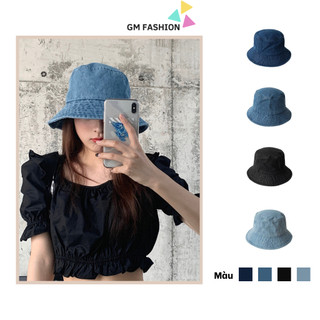    THANH LÝ   Mũ bucket denim nam nữ chống nắng phiên bản hàn quốc nón bucket bò jean thoáng mát siêu nhẹ mũ xô chất bò 