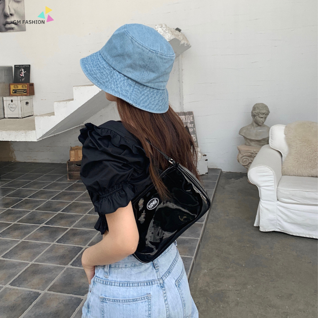 Mũ bucket denim nam nữ chống nắng phiên bản hàn quốc, nón bucket bò jean thoáng mát siêu nhẹ, mũ xô chất bò trơn
