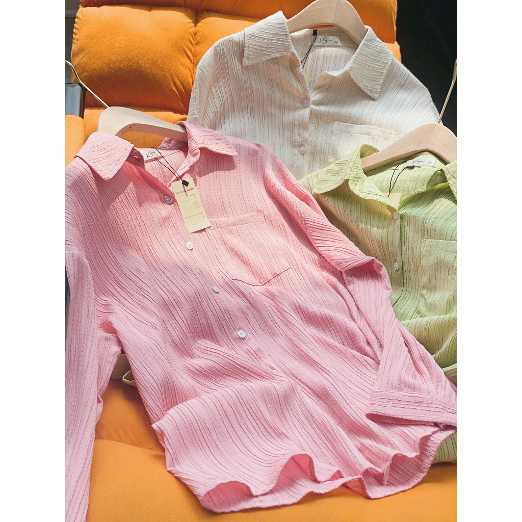 Áo bầu hàn quốc Riki Shirt chất liệu thoáng mát 3 màu trendy by L'amme