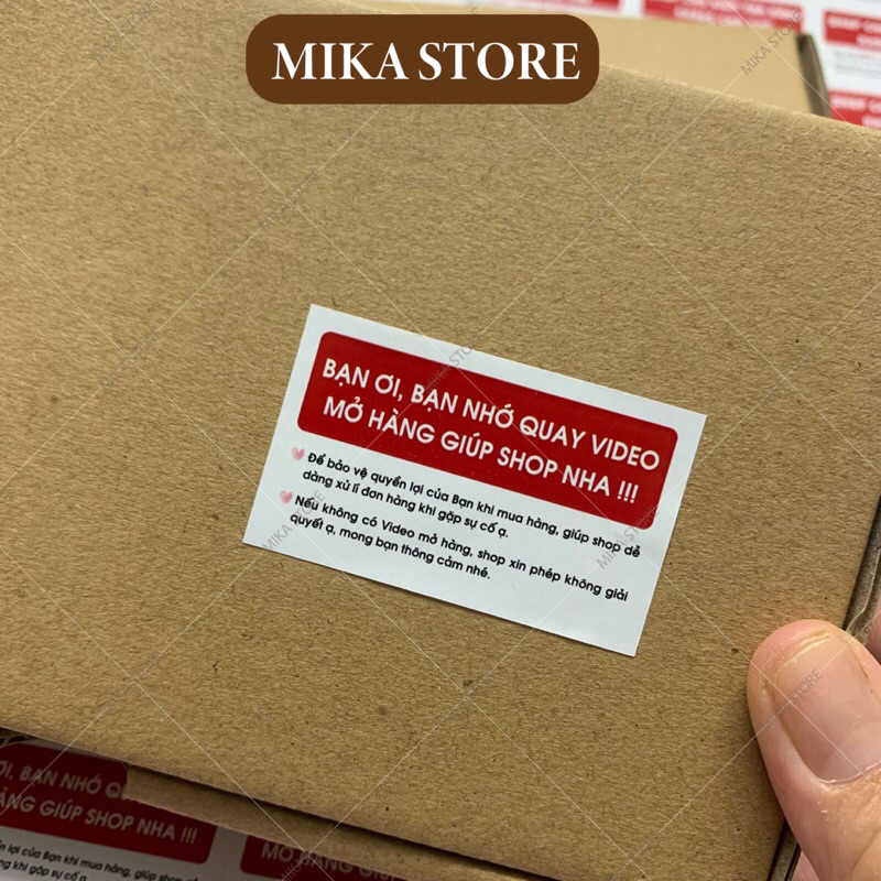 Set 140 Tem Dán Nhắc Nhở Quay Video, Tem cho kiểm tra hàng