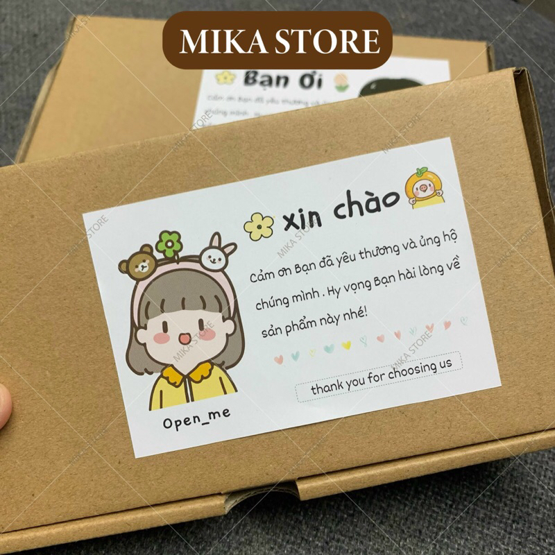 Tem thank you, tem dán hộp, tem cảm ơn, sticker thank you