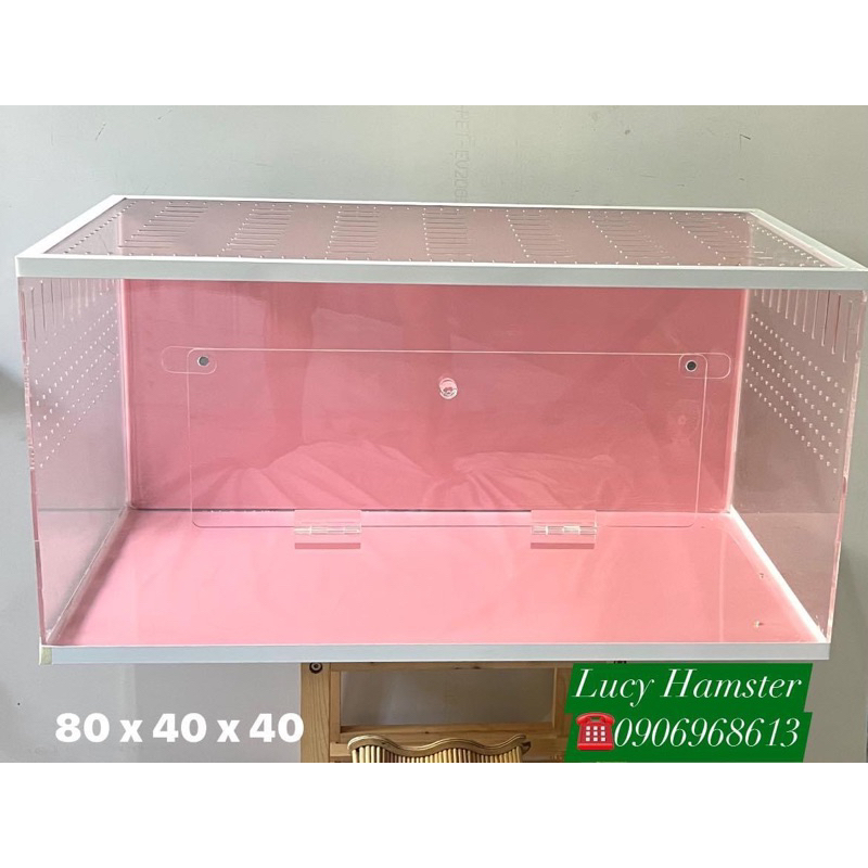 🐹 Chuồng mica 4li KT 80 x 40 x 40 cho Hamster