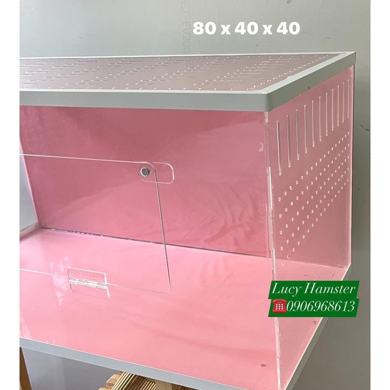 🐹 Chuồng mica 4li KT 80 x 40 x 40 cho Hamster