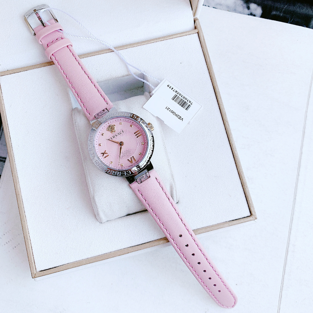 Đồng hồ nữ dây da Versace Damenuhr Greca Lady VE2K00121