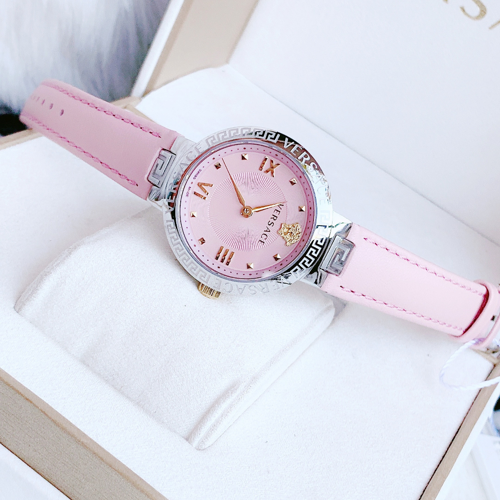 Đồng hồ nữ dây da Versace Damenuhr Greca Lady VE2K00121