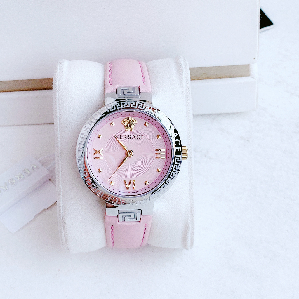 Đồng hồ nữ dây da Versace Damenuhr Greca Lady VE2K00121
