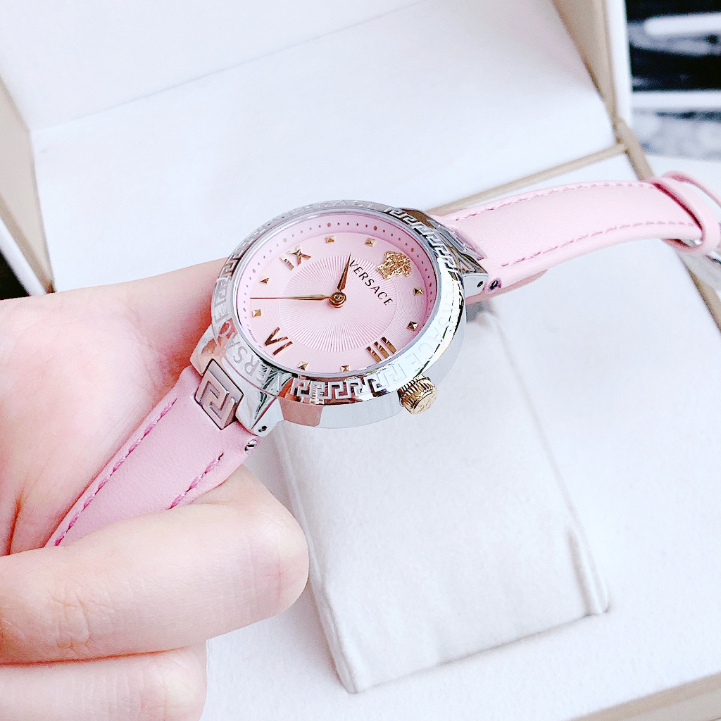Đồng hồ nữ dây da Versace Damenuhr Greca Lady VE2K00121
