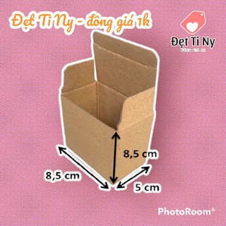 Hộp carton nắp gài size 8,55cm