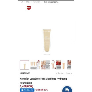 kêm nền Lancome  30ml nội địa Pháp