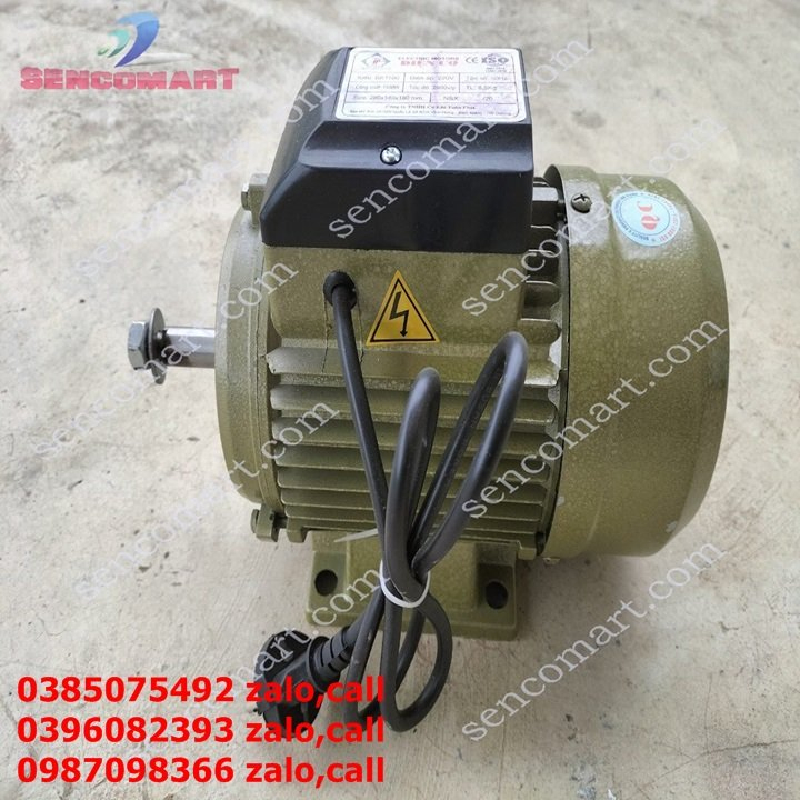 Mô tơ điện 1pha 220V công suất 1,1kw lõi đồng 100%