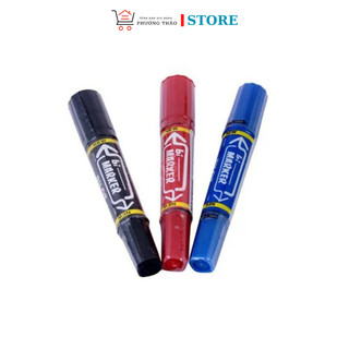 Bút lông dầu 2 đầu màu đen