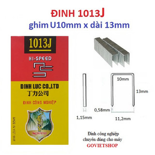 Ghim 1013J hiệu Tiger hộp 4750 cây đinh U1013, đinh u bắn gỗ, đinh u công nghiệp, ghim bấm gỗ J1013