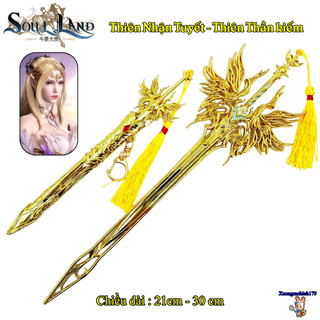 Mô hình sưu tầm Đấu La Đại Lục Soul Land Qian Renxue Thiên Nhận Tuyết Thiên Thần kiếm 21cm 30cm kim loại