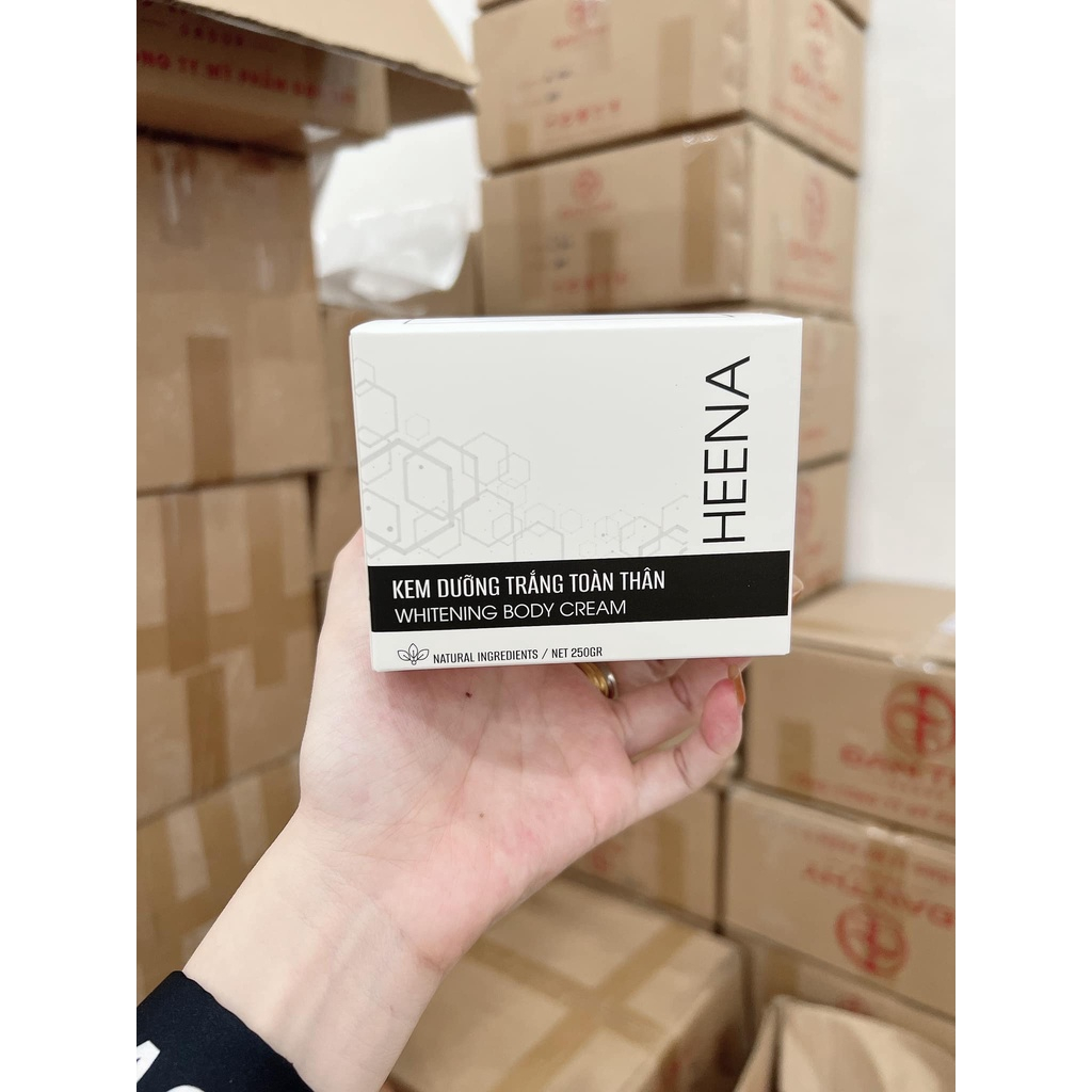 Kem dưỡng ẩm trắng da body phân tử nước HEENA