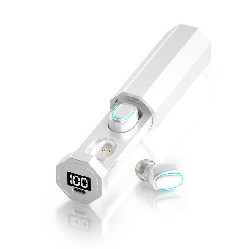 Tai nghe Bluetooth không dây TWS-201 Tai nghe nhét tai 5.0 Chống nước cảm ứng âm thanh nổi có hộp sạc Tai nghe bluetooth