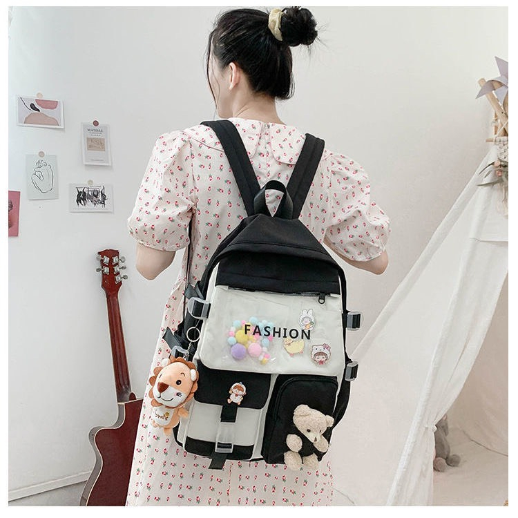 Balo nữ đi học thời trang Ulzzang Hàn Quốc, cặp sách đẹp hàng cao cấp dễ thương