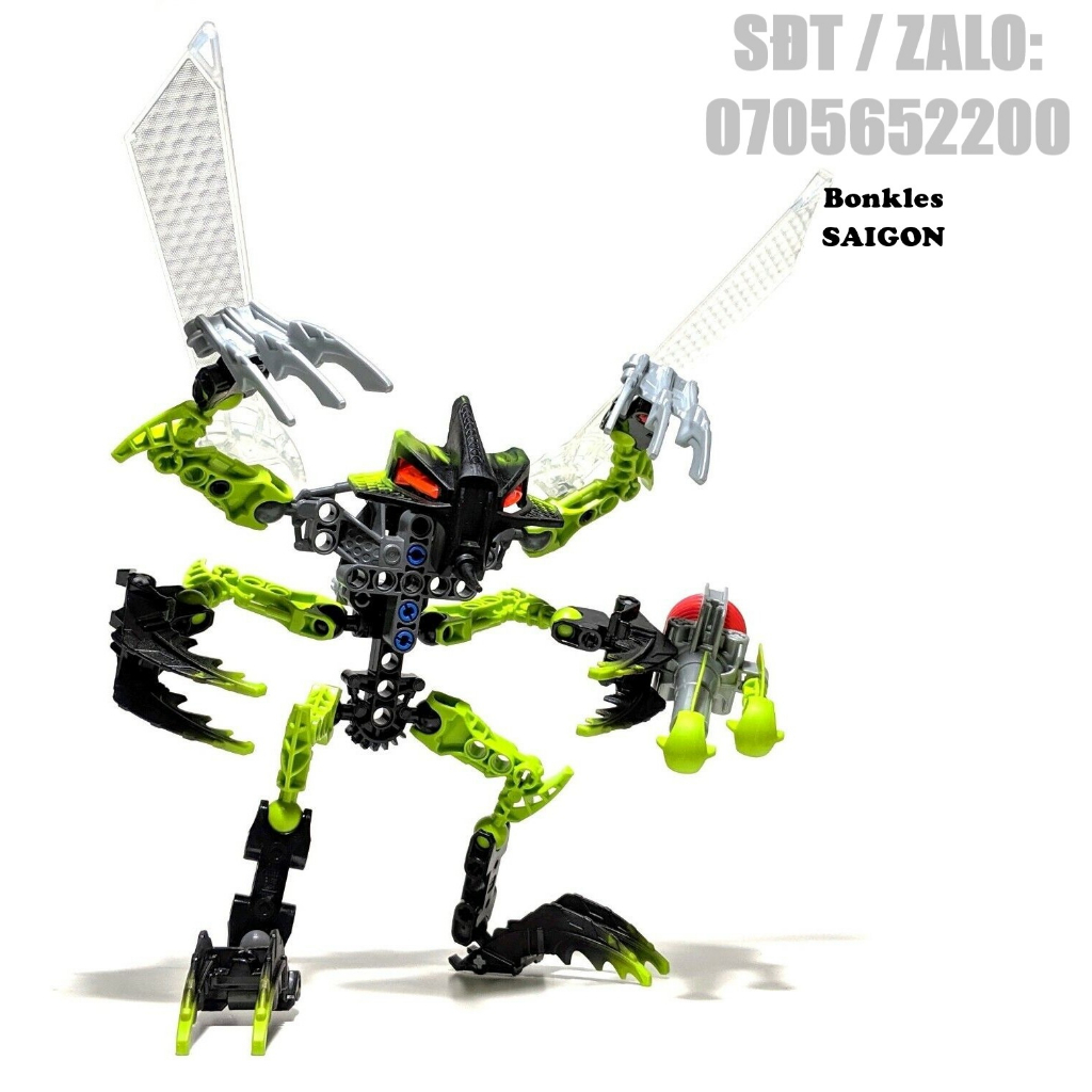 Đồ Chơi Mô Hình Vintage lắp ráp LEGO Bionicle Mistika 8695 Gorast Chính Hãng Đan Mạch (2008)