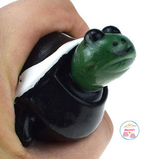 Móc khoá rùa bóp thụt đầu Móc khóa trang trí hình chú rùa bóp giải tỏa căng thẳng