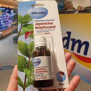 tinh dầu bạc hà mivolis Đức 30ml