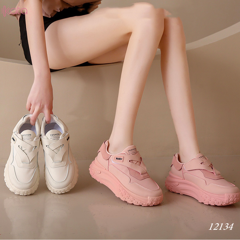 Giày thể thao nữ,giày lười không cột dây tăng chiều cao 12134