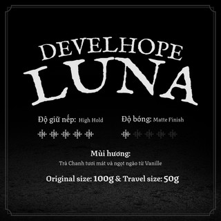 [ CHÍNH HÃNG ] Sáp vuốt tóc Develhope LUNA - Giữ nếp cao - Phù hợp nền tóc dày - Kiểm soát dầu thừa