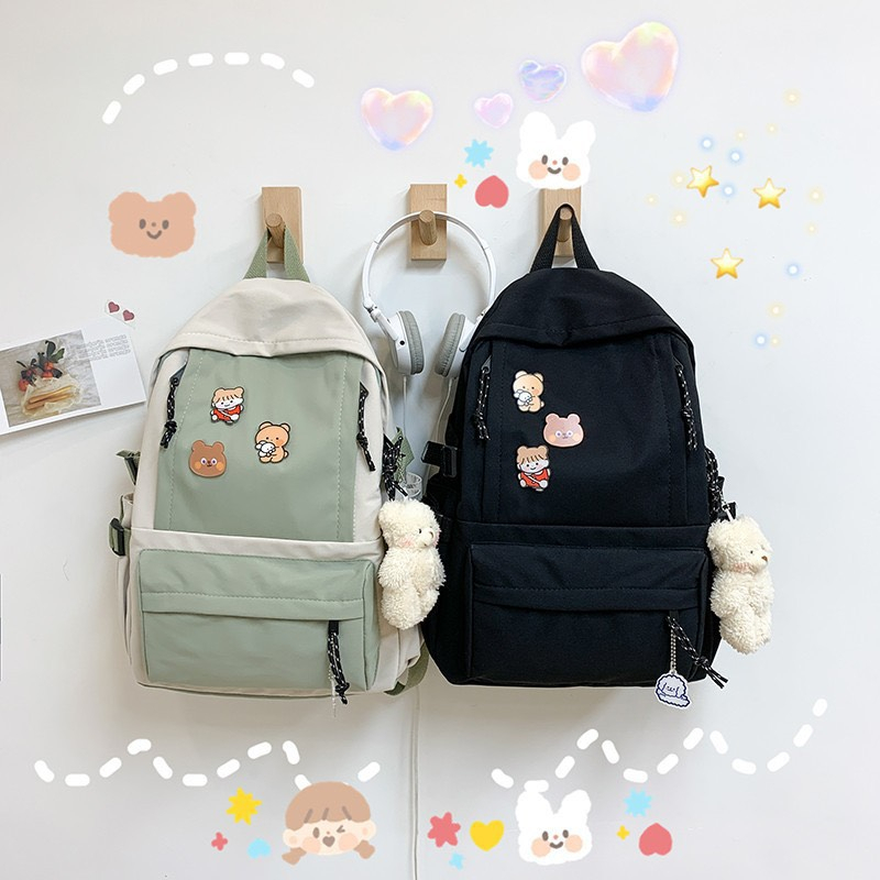 Balo nữ đi học thời trang Ulzzang Hàn Quốc, cặp sách đẹp hàng cao cấp dễ thương